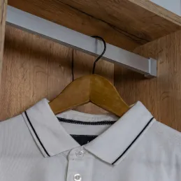 SLIM Garderobenstange für LED-Streifen mit Abdeckung / Aluminium