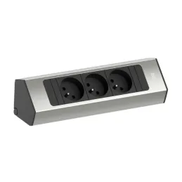 Innenraum-Steckdosenleiste Bachmann Casia 2 FRENCH 3x 230V / Aluminium