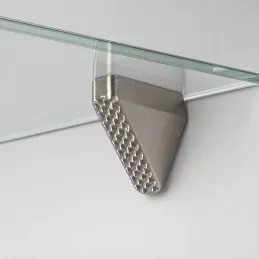 Regalträger für Glas mit Dichtung ELO D5 / Nickel - 10 Stück