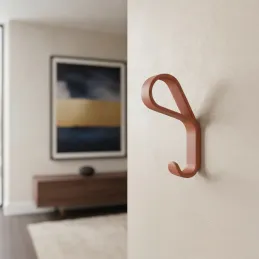 Luxuriöser Kleiderhaken DROP / Braun