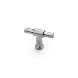 Knopfgriff LIMO / Gebürsteter Edelstahl