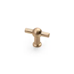 Knopfgriff MAREA / Gebürstetes Gold
