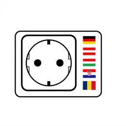 Innen-Steckdosenleiste CORNER SCHUKO 2x 230V + USB A-C / Edelstahl