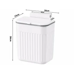 Mülleimer BIBA für Türen 11L / Weiß