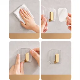 Selbstklebender Haken GLAMOUR / Gebürstetes Gold