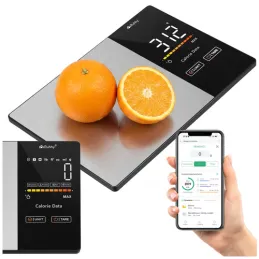 Küchen-Digitalwaage mit FIT BODY App / Schwarz