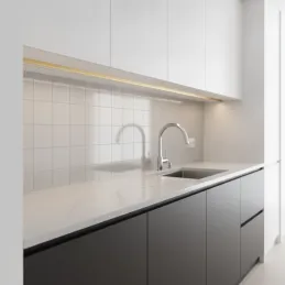 Aluminiumleiste ZARIA für LED-Beleuchtung mit schwarzer Abdeckung / Gold