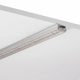 Aluminiumleiste ZARIA für LED-Beleuchtung mit transparenter Abdeckung / Aluminium