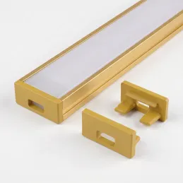 Endstück für LED-Profil ZARIA - mit Loch / Gold