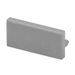 Set 1m Profil ZARIA für LED-Beleuchtung mit milchiger Abdeckung, Endkappen und Befestigung / Aluminium