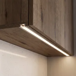 ZARIA-Aluminium-Abdeckleiste für LED-Beleuchtung mit milchiger Abdeckung / Aluminium