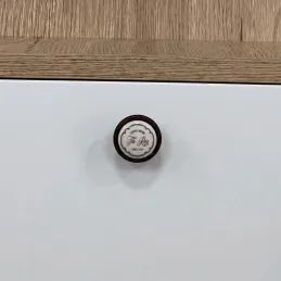 Knopfgriff KING / Braun Metallic