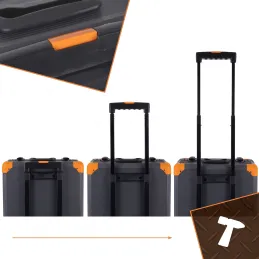 Werkzeugset 1000-teilig mit Aluminiumwagen / Anthrazit