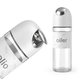 Glasflasche für Olivenöl oder Essig mit automatischem Öffnungsmechanismus 510 ml / Weiß