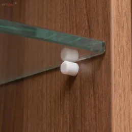Glasbodenstütze mit Dichtung – 100 Stück / Weiß