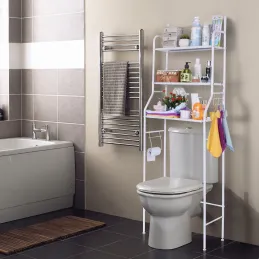 Hängeschrank über dem WC / Weiß