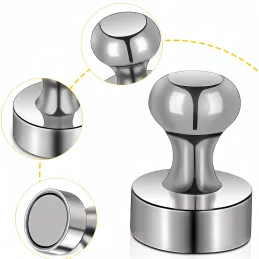 Set mit 16 Magneten für den Kühlschrank / Chrom
