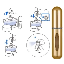 Reisesprühflasche für Parfüm 5ml / Gold