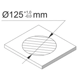 Automatische ausfahrbare Steckdose AMBIENTE SCHUKO 3x230V + USB A-C mit Licht und Ladefunktion / Schwarzes Glas