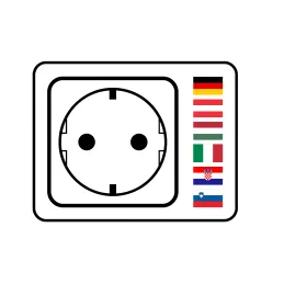 Ausziehbare Steckdose AVION SCHUKO 2x230V + USB A-C und induktives Laden / Schwarz matt