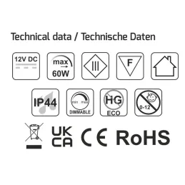 12V Touch-Schalter für Spiegel mit Dimmfunktion