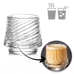 Borosilikatglas Kaffeeglas GROOVE 150 ml / Transparent