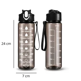 Sport-Wasserflasche FIT ONE 750 ml / Schwarz