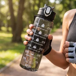 Sport-Wasserflasche FIT ONE 750 ml / Schwarz