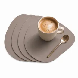 Set mit 4 Tischunterlagen LANIO 110 x 140 mm / Beige