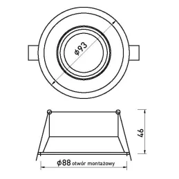 Design-Spotleuchte mit Schwenkfunktion ADAMO ROUND / Weiß matt