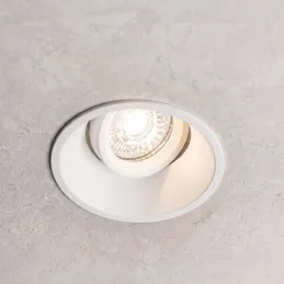 Design-Spotleuchte mit Schwenkfunktion ADAMO ROUND / Weiß matt