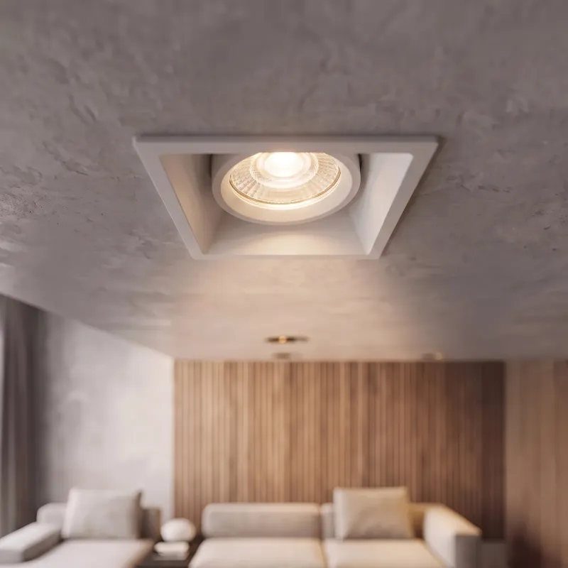 Design-Spotleuchte mit Schwenkfunktion ADAMO SQUARE / Mattweiß