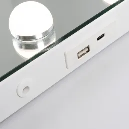 Kosmetikspiegel mit LED-Beleuchtung MELANIA / Weiß