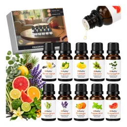 Set mit 10 Duftölen für Aromadiffusoren / 15 ml