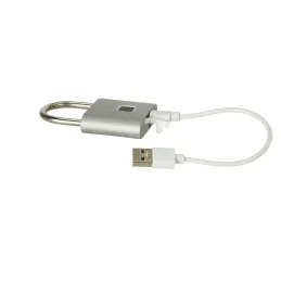 ZION Vorhängeschloss aus Gusseisen mit Fingerabdrucksensor