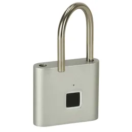 ZION Vorhängeschloss aus Gusseisen mit Fingerabdrucksensor
