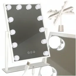 Kosmetikspiegel mit LED-Beleuchtung MELANIA MINI / Weiß