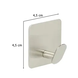 Set aus 4 selbstklebenden Haken ZITA / Edelstahl