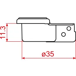 Scharnier 135° SLIDE-ON