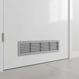 Beidseitiges Lüftungsgitter für Türen 430 x 115 mm / Grau
