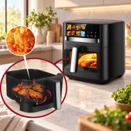 Heißluftfritteuse ULTRON XXL - 8L / Schwarz