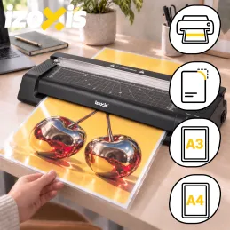 Laminiergerät mit Papierschneider EASY / Schwarz