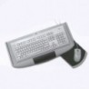 Komplette ausziehbare Ablage aus Kunststoff unter Tastatur und Maus. Beinhaltet Verlängerungen und eine Tastaturablage sowie eine schwenkbare Mausablage, die auf der linken oder rechten Seite der Ablage montiert werden kann.