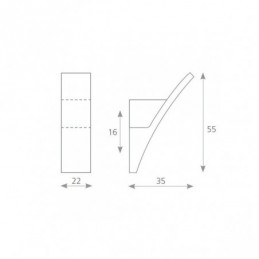 Garderobenhaken MARCO / Chrom glänzend