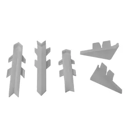 Endkappen-Set für Dichtungsleiste PFLEIDERER/hellgrau