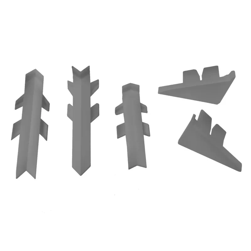 Endkappen-Set für Dichtungsleiste PFLEIDERER/metalgrau