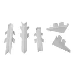 Endkappen-Set für Dichtungsleiste  PFLEIDERER / Zinngrau 