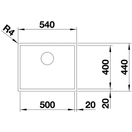 Edelstahlspüle Blanco ZEROX 700- IF
