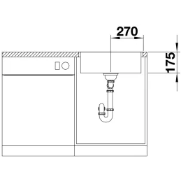 Edelstahlspüle Blanco ZEROX 700- IF