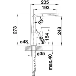 Armatur Blanco AVONA S / Chrom / Brause
